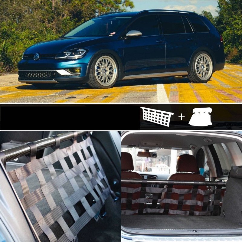 Clubsport Komplettset - Strebe mit Netz und Teppich für Golf 7R Variant